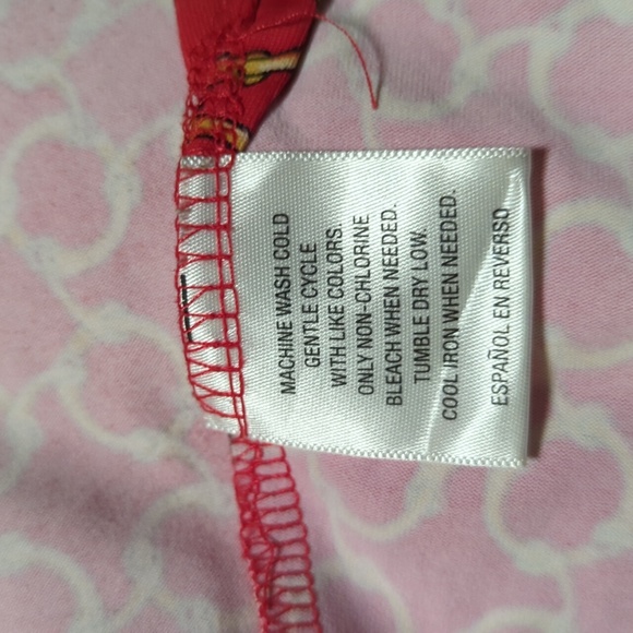 Charter Club Red and Yellow Chain Pattern Blouse - Picture 7 of 8